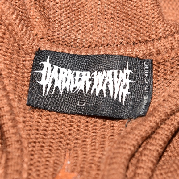 Darker Wavs Knit Cutout Turtleneck Sweater - Picture 4 of 8